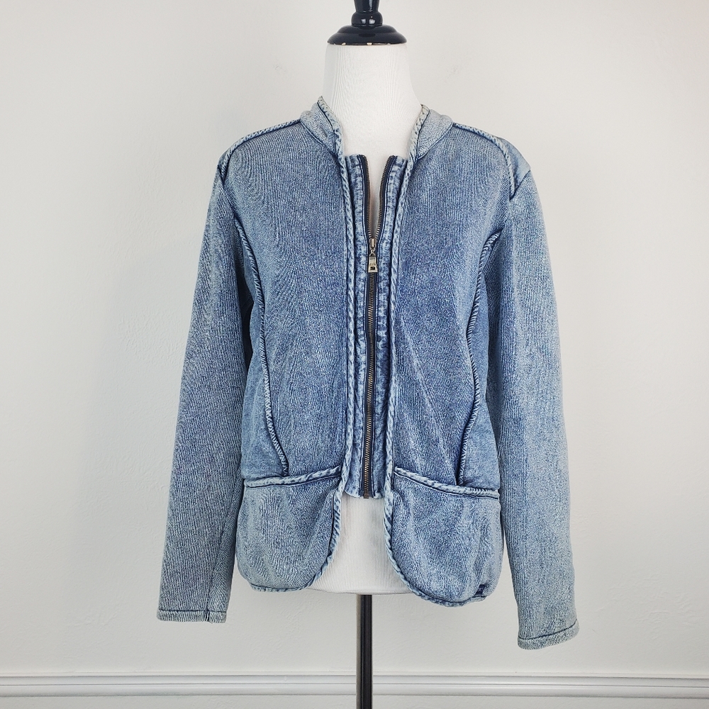 Blue Willi's Jean Jacket Denim Danish Denmark Scandinavian Spring Boho Nordic - Picture 3 of 16